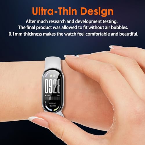 Compatible for Xiaomi Band 10 screen protector, Anti-Scratch 3D Full Screen Coverage flim, Case Friendly, HD Ultra, 3 PACK - size: Xiaomi Band 10