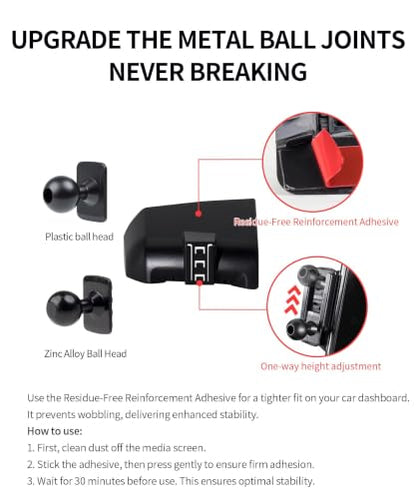 Car Phone Holder for Dodge Ram 1500 2009-2012, Ram 2500/Ram 3500 2010-2012 - size: for 2009-2012 Ram 1500 & 2010-2012 Ram 2500 3500