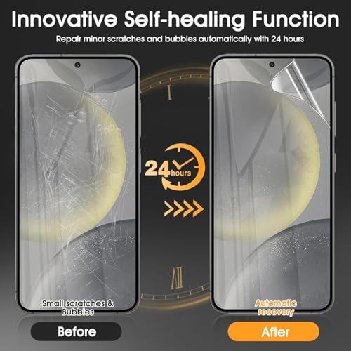 3 Pack Screen Protector Compatible for Samsung Galaxy A17 6.7 Inch, HD Clear Flexible Soft TPU Hydrogel Film for Samsung Galaxy A17 - Support Fingerprint Unlock, High Sensitivity - size: Samsung Galaxy A17
