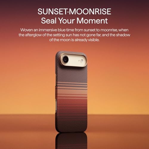 pitaka for iPhone Air Case with Caseless Touch Feeling, Ultra Slim-Sunset - color: Sunset