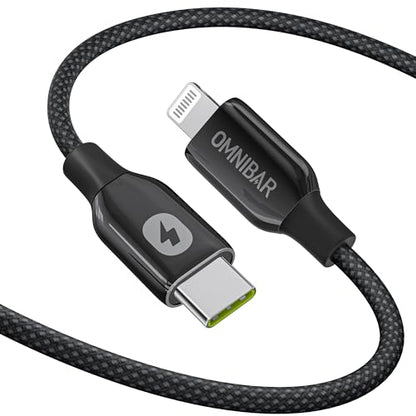 USB C to Lightning Cable 6FT, MFi Certified iPhone Charger Cord - color: C to L Braided Black