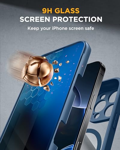 miracase Privacy for iPhone 16 Pro Max Case, 25° Anti-Spy, Blue - color: Blue, size: iPhone 16 Pro Max