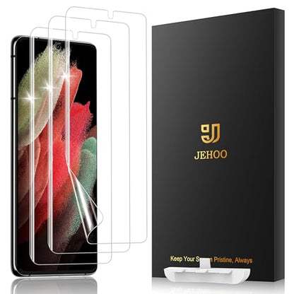 3 Pack TPU Screen Protector for Samsung Galaxy S21 Ultra (Not Glass) - size: Samsung Galaxy S21 Ultra