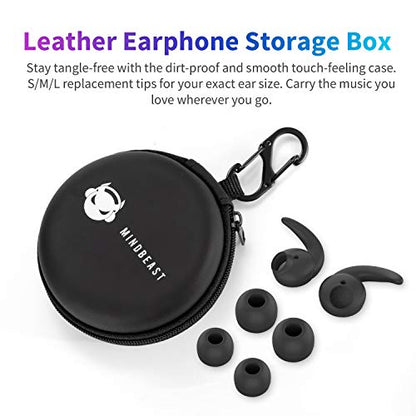 MINDBEAST Noise Cancelling Headphones Wired Earbuds with Microphone