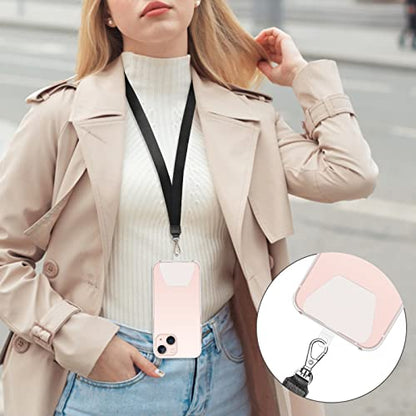 COCASES Phone Tether Tab, Phone Lanyard Strap Tab, 6 Pack Transparency - color: White X 6