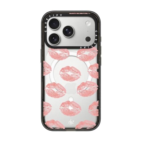 CASETiFY for iPhone 17 Pro Case - Impact Compatible with MagSafe | 8.2 ft. 4x Military Grade Drop Protection | Ami's Kiss | Black - color: Ami's Kiss, size: Iphone 17 Pro (6.3")
