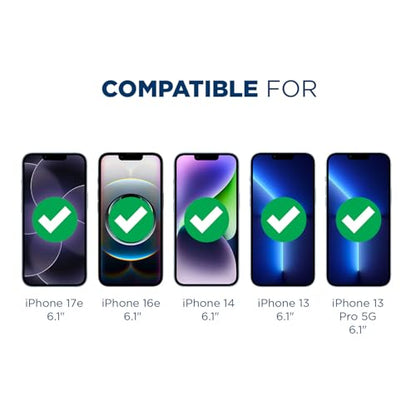 Tech Armor Screen Protector for iPhone 17e, 16e, 14, 13 Pro Glass, 3-Pack - size: iPhone 17e/16e/ 14 / 13 / 13 Pro-6.1 Inch