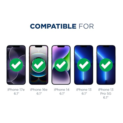 Tech Armor Screen Protector for iPhone 17e, 16e, 14, 13 Pro HD Film, 4-Pack - size: iPhone 17e/16e/ 14 / iPhone 13 / 13 Pro-6.1 Inch
