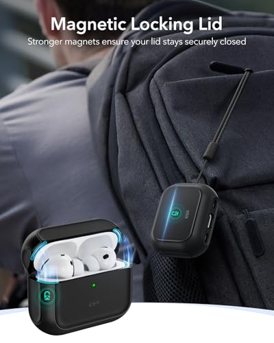 ESR for AirPods Pro 3 Case, Compatible with MagSafes, Black - color: Black, size: AirPods Pro 3 Case