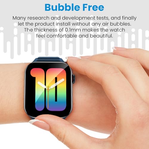 UniqueMe 8 Pack Privacy Screen Protector for Apple Watch Series 10/11 46mm - size: 46mm