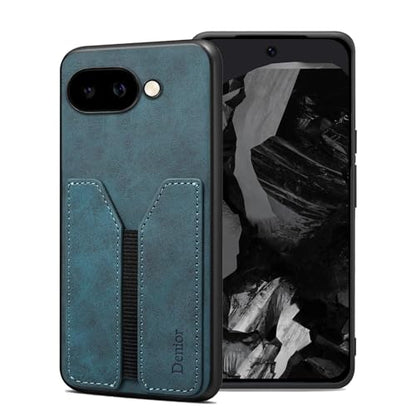 Kowauri Case for Google Pixel 9a, PU Leather Wallet Case with Credit Card Slot Holder Ultra Slim Protector Cover for Google Pixel 9a (Blue) - color: Blue