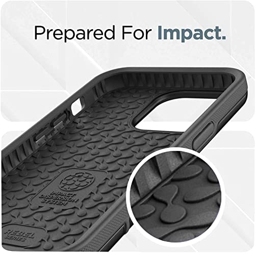 Encased Rebel Holster Case for iPhone 14 Plus with Belt Clip (6.7") Ultra Protective Heavy Duty Phone Case - Black - color: Black, size: iPhone 14 Plus