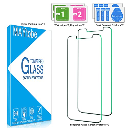 MAYtobe 2 Pack Screen Protector For iPhone 11 Pro, XS, X Tempered Glass - size: iPhone 11 Pro,XS,X