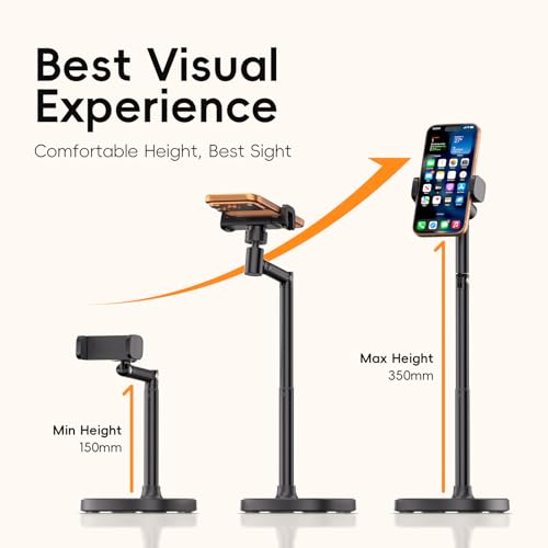 Cell Phone Stand for Desk, Adjustable Angles & Height - color: Cellphone Stand