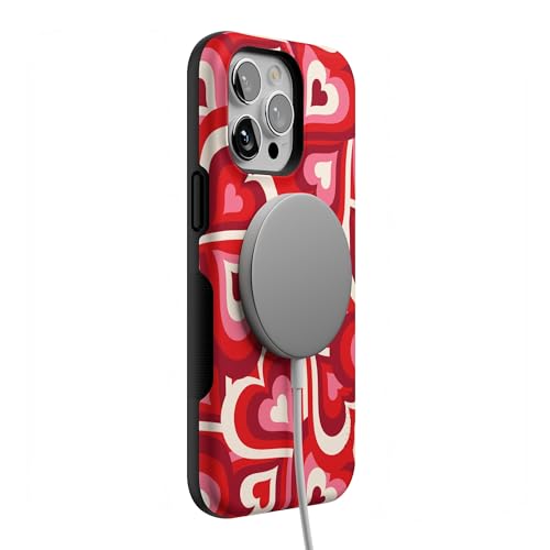 Casely iPhone 14 Pro Max Case | Love Song Remix | Ombre Hearts | Bold Protective Design | Compatible with MagSafe - color: Love Song Remix | Ombre Hearts
