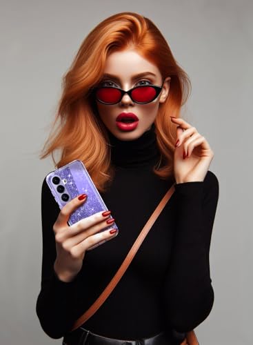 Full Protective for Galaxy S26 Plus Heavy Duty Hybrid 3 in 1 Rugged Shockproof Women Girls for Samsung Galaxy S26 Plus 6.7 inch 5G Shiny Clear Glitter Bling Sparkle - size: 6.7 inch (for S26 Plus)