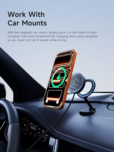 Hagibis Magnetic Wireless Charger, Qi2.2 Dual-Sided Magnetic 25W Magsafe Fast Charging Pad for iPhone 17 16 15 Pro Max, AirPods4/3/2/Pro, Galaxy S26 S25 S24 Ultra, Pixel 10 Series (Black) - color: Black