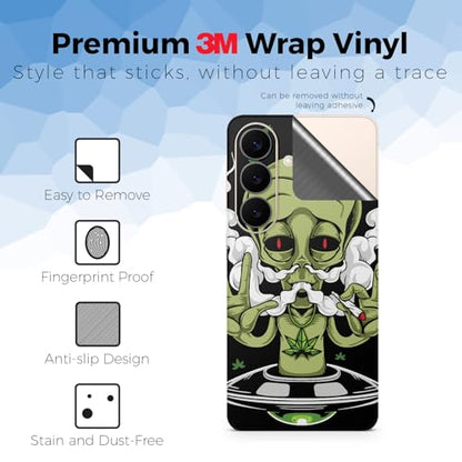 Phone Skin Compatible with Samsung Galaxy S26 - Come in Peace - Premium 3M Vinyl Protective Wrap Decal Cover - Easy to Apply | Crafted in the USA by MightySkins - color: Come In Peace, size: Galaxy S26 (Back Wrap), style: Matte Finish