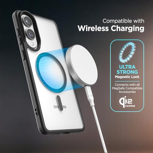 Encased SlimShield for Samsung Galaxy S25 Edge Case with Belt Clip (Compatible with MagSafe) Slim Protective Case & Holster (Clear, S25 Edge) - color: Clear, size: S25 Edge