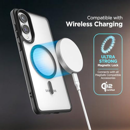 Encased SlimShield for Samsung Galaxy S25 Edge Case with Belt Clip (Compatible with MagSafe) Slim Protective Case & Holster (Clear, S25 Edge) - color: Clear, size: S25 Edge