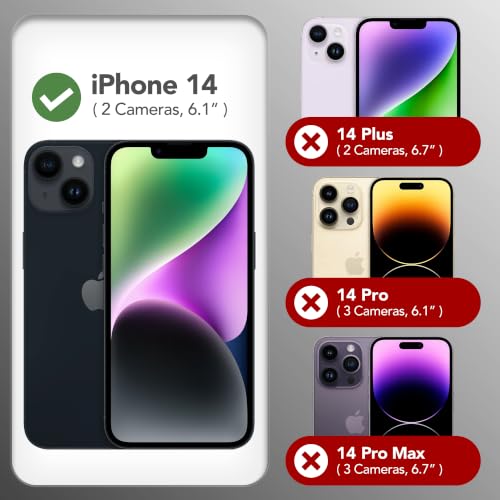 GONEZ Magnetic for iPhone 13/14 Case, Silicone Cover Black - color: Black, size: Iphone 13 /Iphone 14