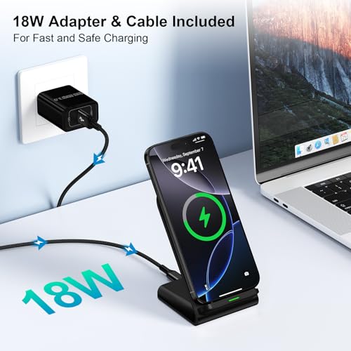15W Samsung S25 FE Wireless Charger Fast Charging Stand for Galaxy Z Fold8 - color: 1-pack Black