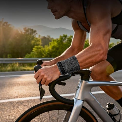 Wrist Wallet Bag Unisex Slim Zipper Pocket Lightweight Fabric Secure Fit For Gym Running Cycling Travel Hands Free, Gray - color: Gray