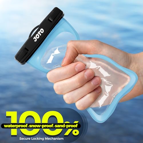 JOTO Universal Waterproof Pouch Case for iPhone 16 15 14 13 Plus Pro Max, IPX8 Cellphone Dry Bag 12 11 Pro Max XR X 8 7 6S Plus SE, Galaxy S23 S22 S21 S20+ S20 S10 Plus Note, Pixel up to 7" -Blue - color: Blue, size: 1 Pack