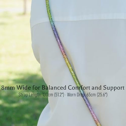Clip and Go Strap for Phone with Wallet Crossbody, Bling Crystal Phone Strap Crossbody for Hands-Free Style - color: Color Block