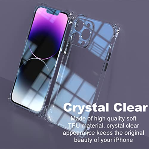 for iPhone 14 Pro Max Clear Case with Crossbody Strap, Slim Fit Shockproof Protective Phone Case with Anti-Lost Detachable Adjustable Shoulder Neck Lanyard Strap for Girls and Women - size: iPhone 14 Pro Max