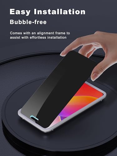 GIGIKISS 2 Pack Privacy Screen Protector for iPhone 16/15 - size: for iPhone 16 6.1 inch - Black