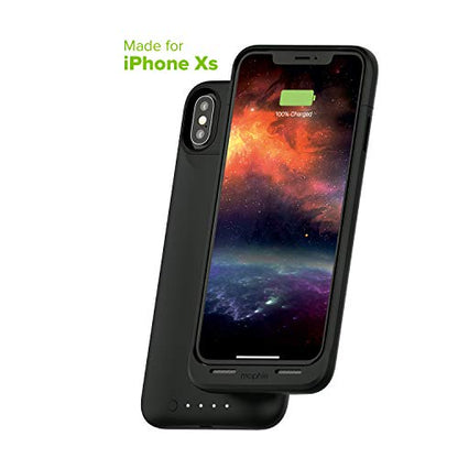 Mophie Juice Pack Air - Wireless Charging - Protective Battery Pack Case for Apple iPhone Xs/X - Black - color: Black