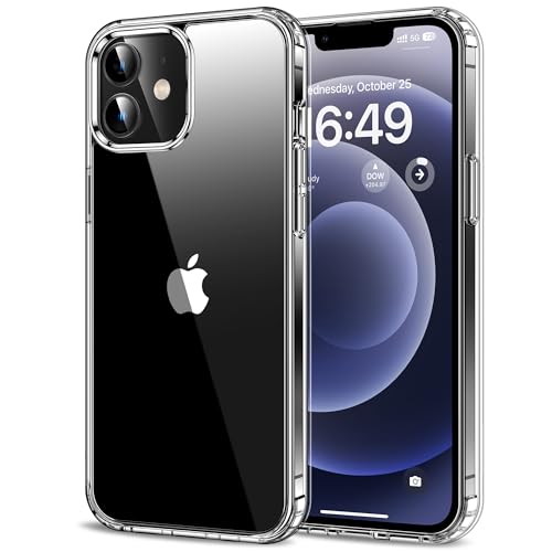 HOOMIL Case for iPhone 12 Mini 5.4-Inch, Non-Yellowing, Drop Protection, Anti-Scratch Transparent Hard Back Phone Cover - Crystal Clear - color: Clear, size: iPhone 12 Mini
