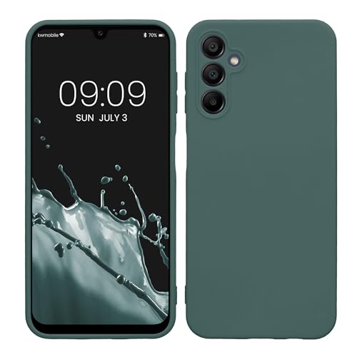 kwmobile Case Compatible with Samsung Galaxy A14 5G Case - Protective Slim TPU Phone Cover - Soft Matte Finish - Blue Green - color: blue green, size: Galaxy A14 5G