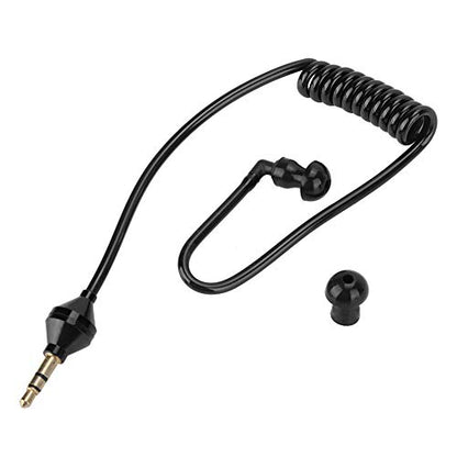 Pongnas Lightweight Monaural Wired Earpiece with Flexible Tube for Safe Driving Hands Calling Sports Compatible with Most Smartphones