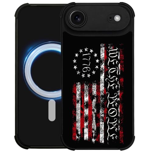 case for iPhone 17 Air,Compatible with Magsafe,All-Round Protection Shockproof Anti-Scratches TPU Case Cover-Classic American Flag 1776 We The People - color: Classic American Flag 1776 we the people, size: IPhone 17 Air