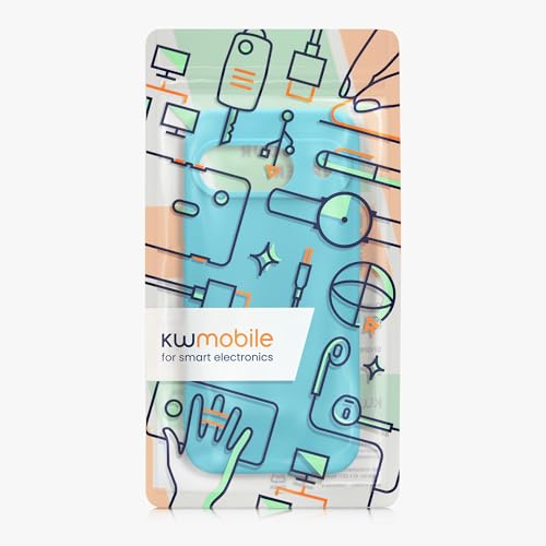 kwmobile Case Compatible with Google Pixel 9 Case - Protective Slim TPU Phone Cover - Soft Matte Finish - Cool Glacier - color: Cool Glacier, size: Pixel 9