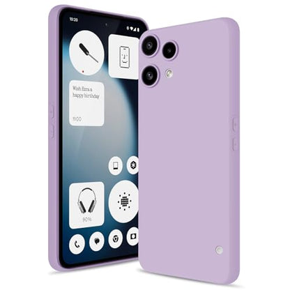 Silicone Case for Nothing Phone 3A Lite, Purple | Soft Silicone Silky Touch Easy Clean, Shockproof Slim Phone Cover, Upgraded Camera Protection, Anti-Scratch Microfiber Lining - color: Purple, size: Nothing Phone 3A Lite