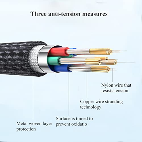 3FT USB C to Lightning Cable [MFi Certified] Nylon Braided Fast Charging, Compatible with iPhone 14/13/12/11 Series, iPad (Lightning Port), Black - color: Black Braided, size: 3FT USB-C to Lightning