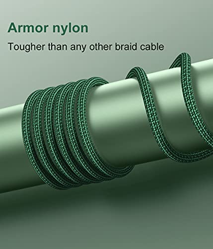 USB C to Lightning Cable 6FT 2Pack USB-C Fast Charger Cable Mfi Certified - color: Green, size: 6FT, style: USB C to Lightning