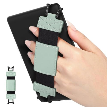 MoKo Soft Hand Strap for 6-8" Kindle eReaders Fire Tablet, Mint Green - color: A-mint Green, style: Soft Pu Strap