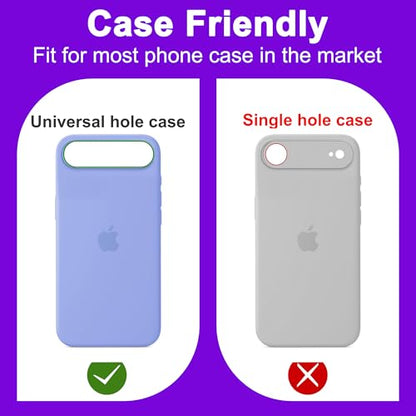 2 Pack Camera Lens Protector for iPhone 17 Air [ Drop Protection ] AR Tempered Glass Strong Adsorption Metal Camera Cover Screen | Light Gold Finish