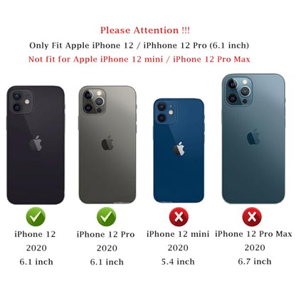 for iPhone 12 / iPhone 12 PRO Case: Dual Layer Protective Heavy Duty Cell Phone Case Shockproof Rugged Bumper Tough with Screen Protector - Military Grade Drop Tested for iPhone 12/12 PRO, Green - color: Mint Green (PC) + Mint Green (TPU)