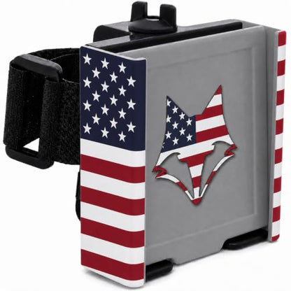 Strap Style Golf Cart Phone Holder, Golf Cart Phone Mount by Desert Fox - color: American Flag