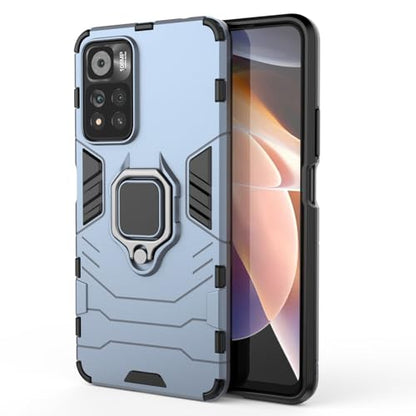 Max Power Digital Magnet Case for Xiaomi Redmi Note 11 Pro Shockproof Hard Phone Cover with Grip, Metal Ring Kickstand Bumper Shell [Compatible with Magnetic Car Mount] (Navy) - color: Navy, size: Xiaomi Redmi Note 11 Pro