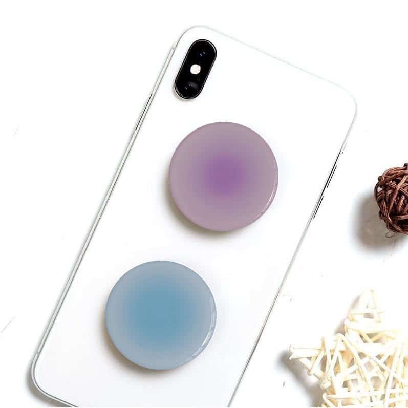 4 Pack New Version Phone Holder Solid Color Gradient Style Grip Stand Finger Holder for Smartphone and Tablets (Gradient)