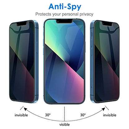 JETech Privacy Screen Protector for iPhone 13/13 Pro, 2-Pack - size: iPhone 17e/16e/13/13 Pro