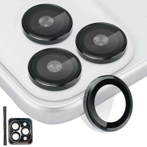 Camera Lens Protector for iPhone 17 Pro/17 Pro Max, Black - color: Black
