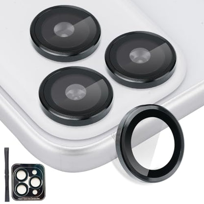 Camera Lens Protector for iPhone 17 Pro/17 Pro Max, Black - color: Black