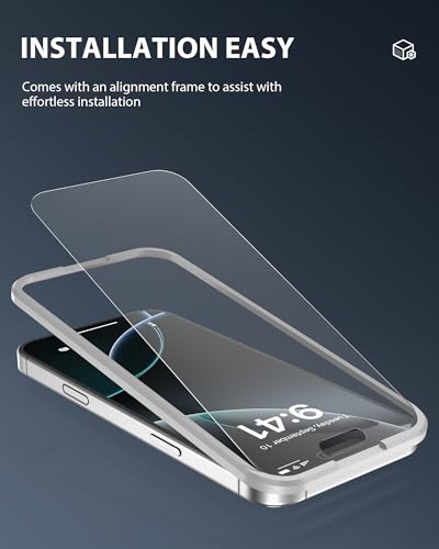 GIGKISS 2 Pack for iPhone 17 Pro Matte Screen Protector 6.3 inch, Anti-Fingerprint Anti-Glare Screen Protector Tempered Glass Easy Installation - size: for iPhone 17Pro 6.3 inch - Matte